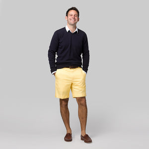 TABS Mens Kiskadee Yellow cotton linen Bermuda shorts