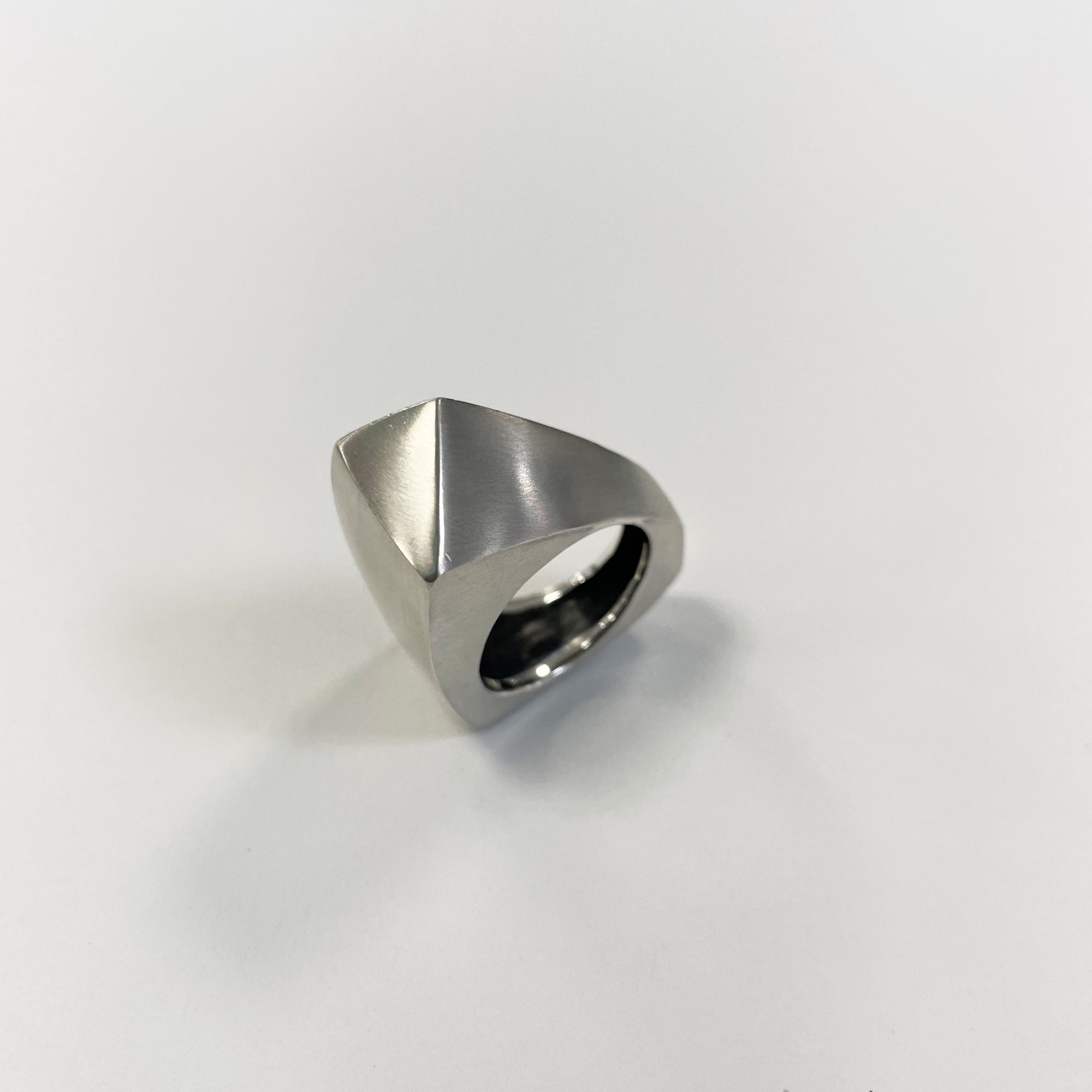 Melanie Eddy High Profile Faceted Ring