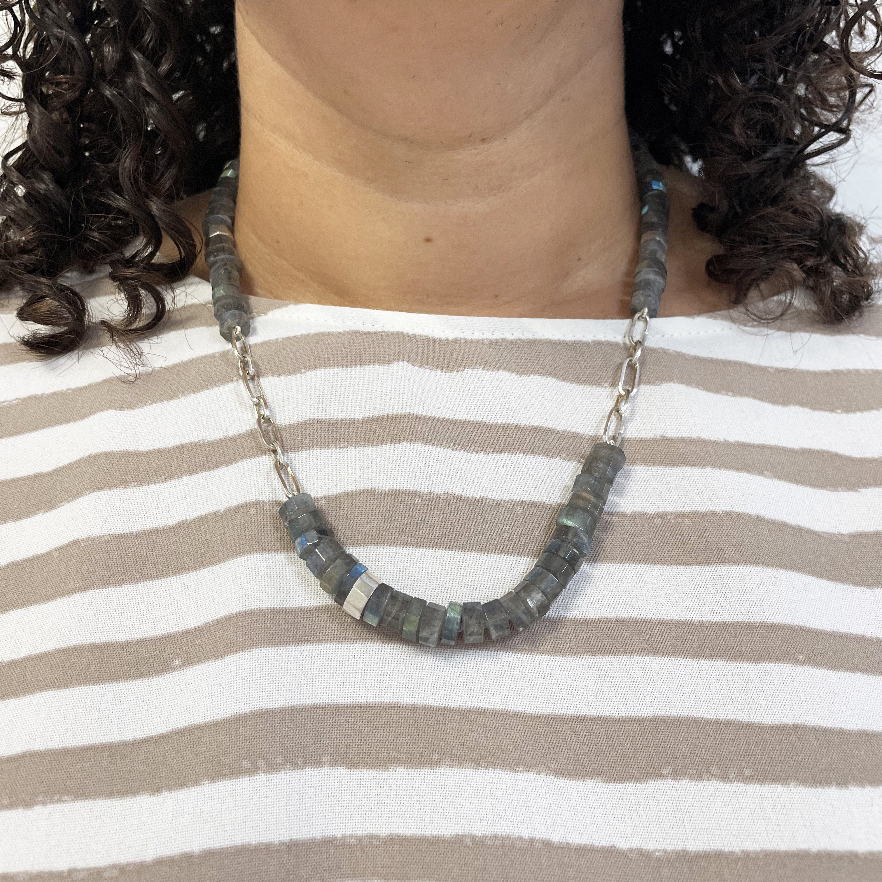 Labradorite on sale bead necklace