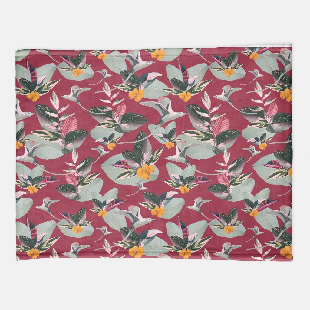 TABS Minky Blanket - Cranberry