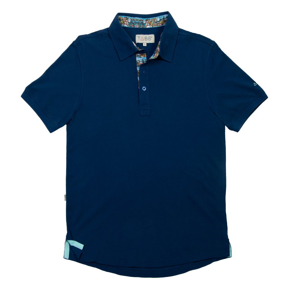 Men's Cotton Polo - True Navy