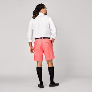 TABS Mens Red Coral cotton linen Bermuda shorts