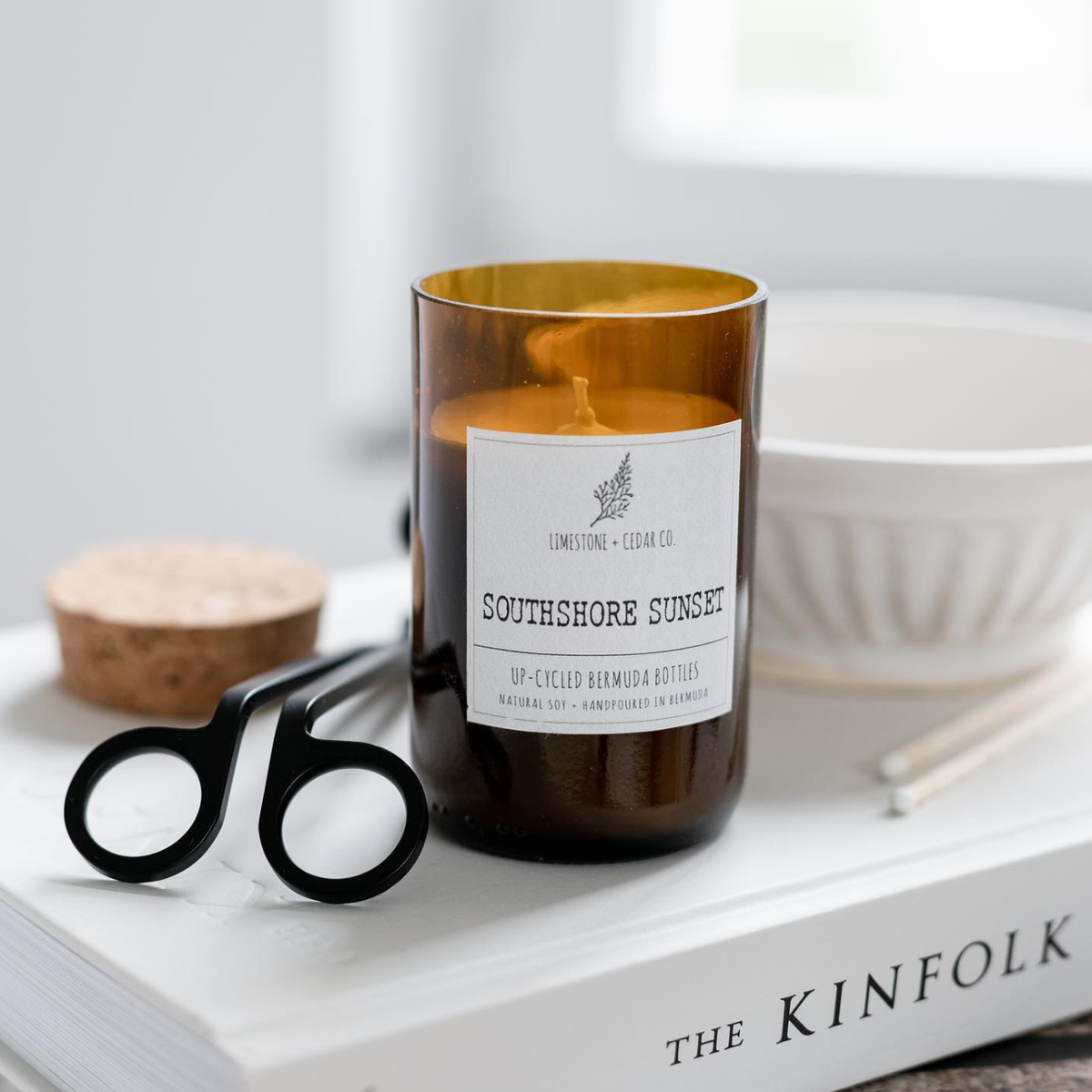 Limestone & Cedar Candle - Southshore Sunset