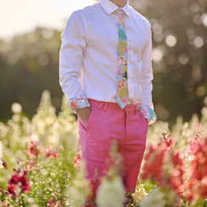 Men's Formal Bermudas - Pink Frangipani