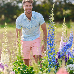 Men's Stretch Bermudas - Flamingo Pink