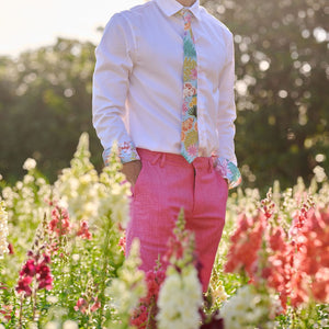 Men's Formal Bermudas - Pink Frangipani