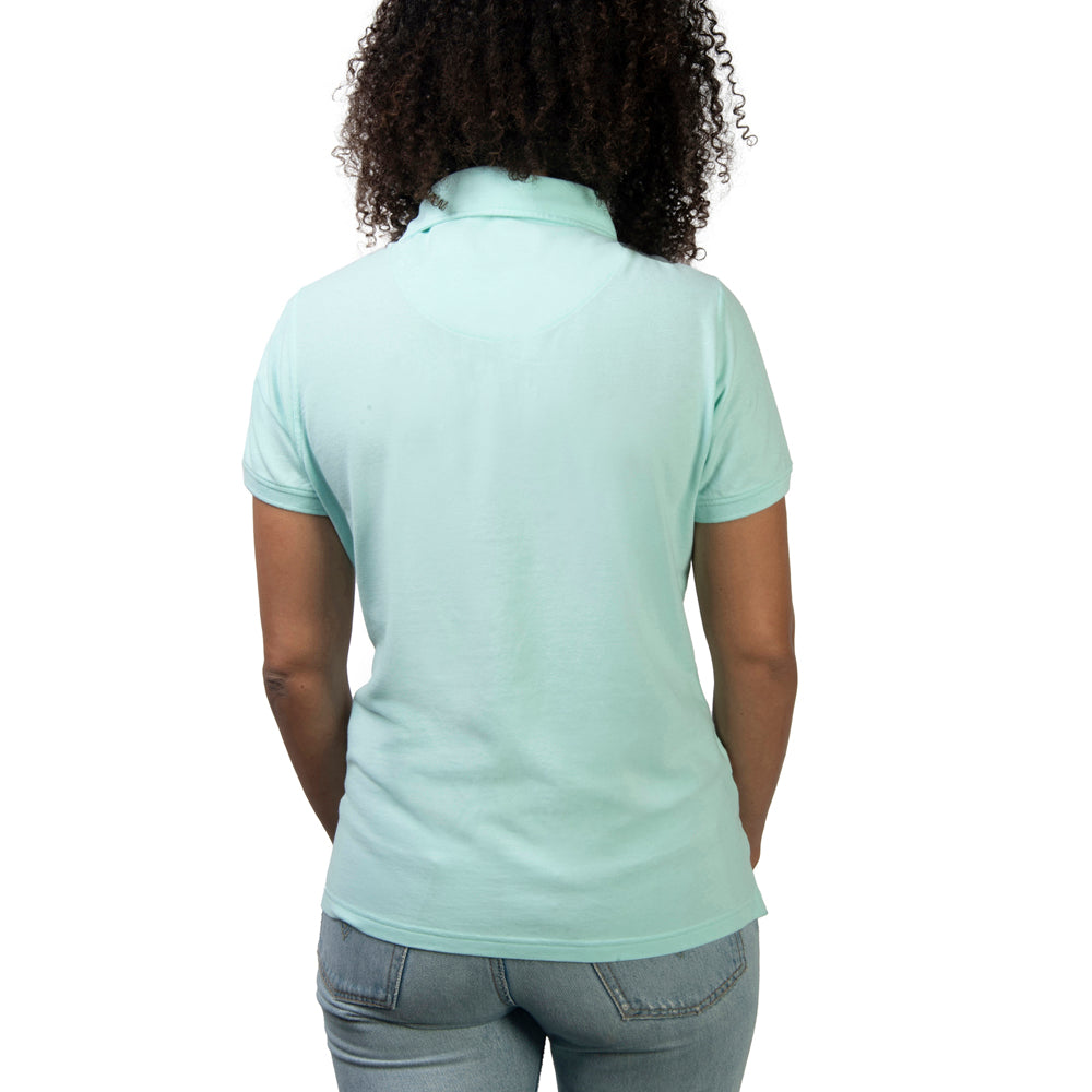 TABS Bermuda Polo Women Cotton Turquoise Collar