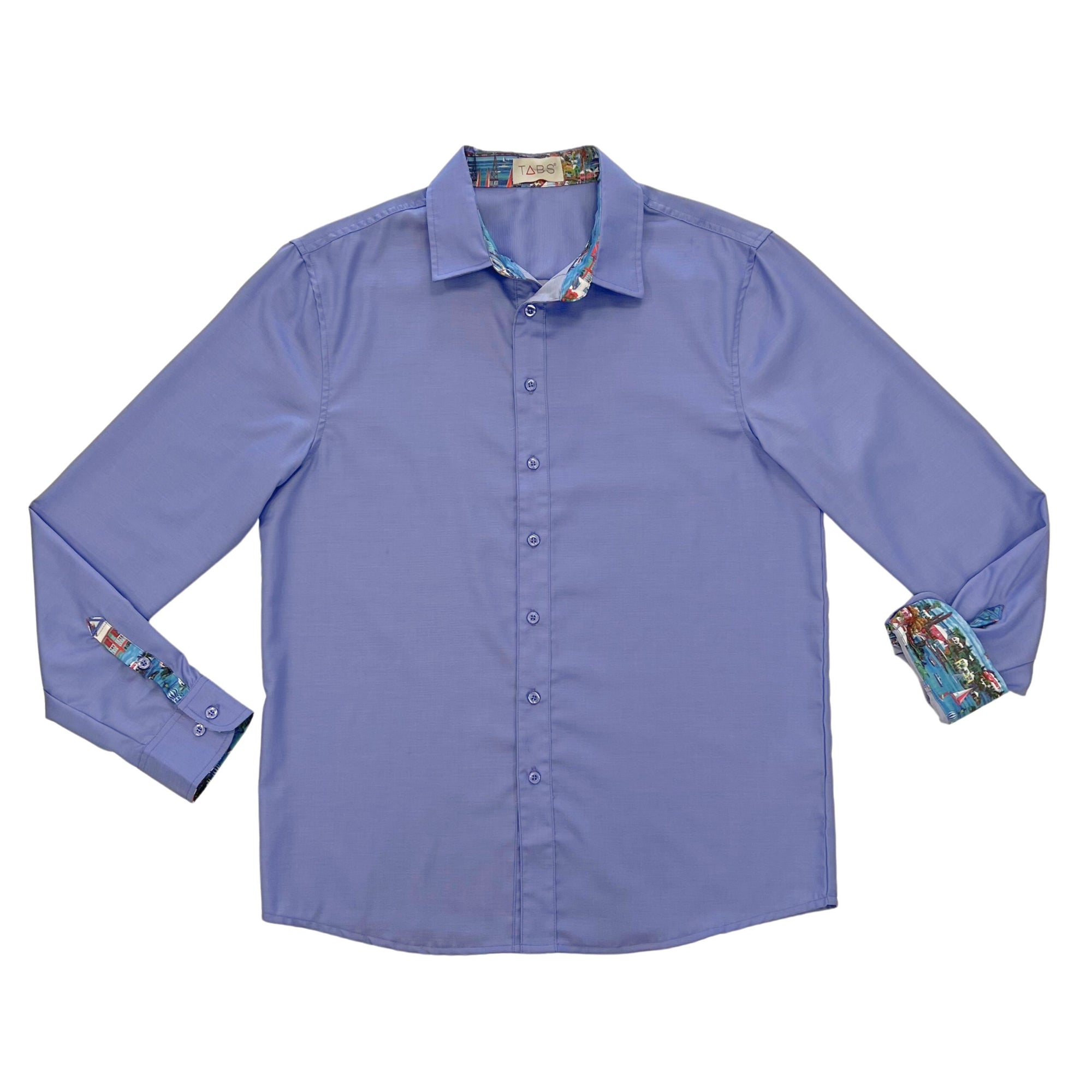 TABS Men's Button Down Casual Shirt - Royal Navy Dockyard