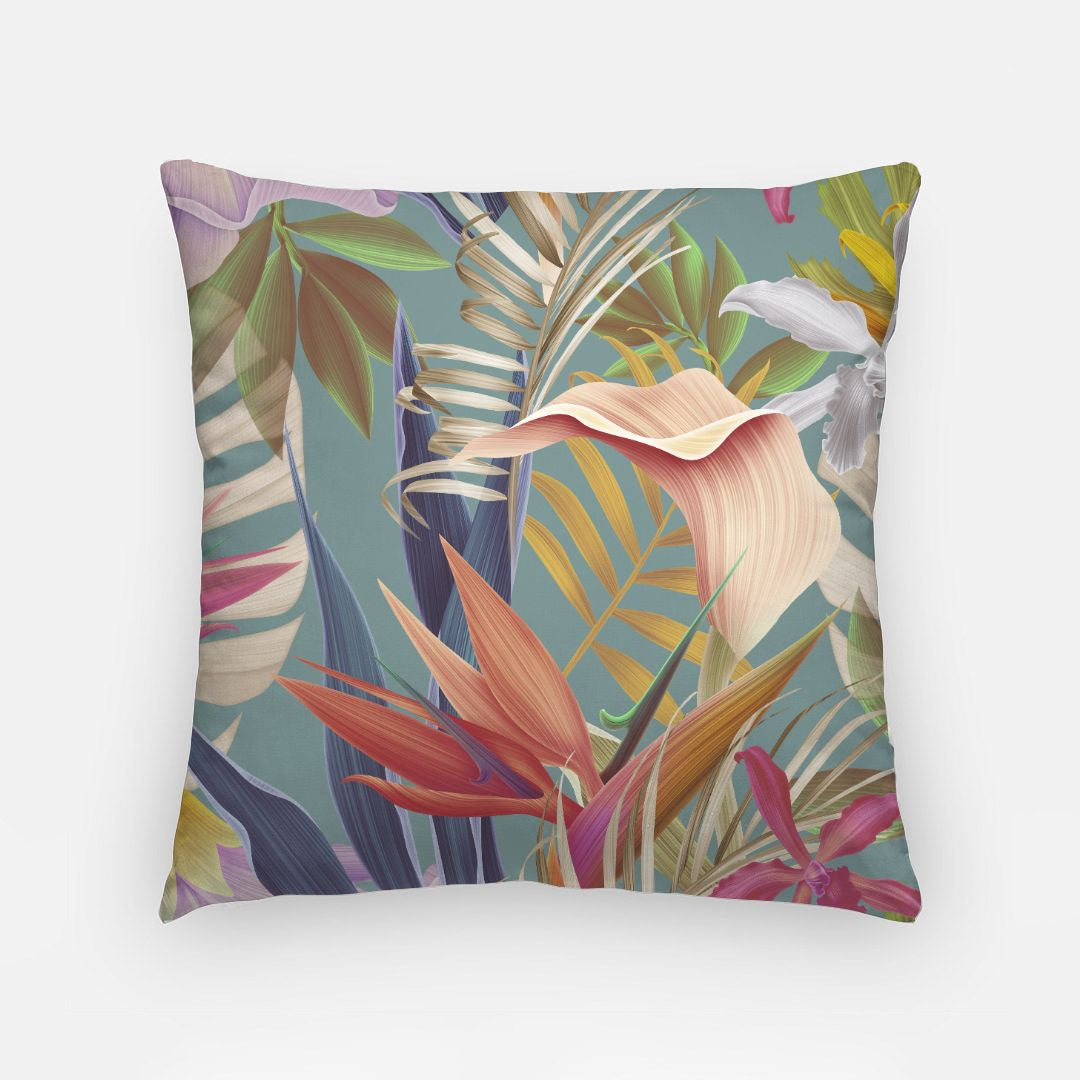 TABS 18" Cushion Cover with Insert - Botanical Gardens - Dusk Blue