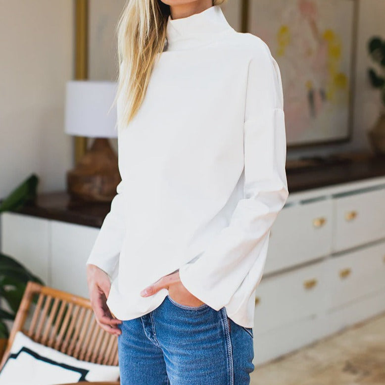 Emerson Fry Edie Top - Ivory Ponte