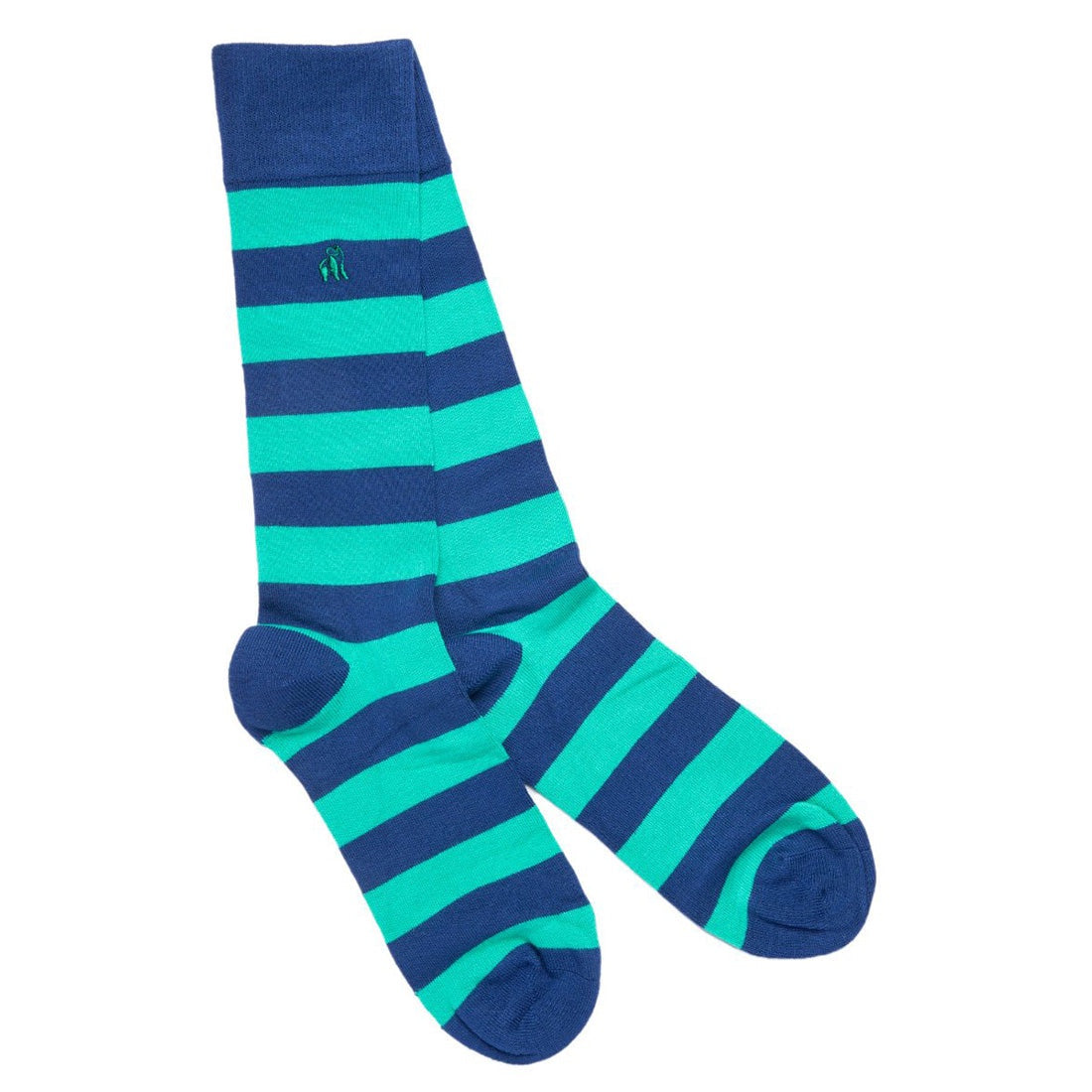 Swole Panda Socks - Green Stripe