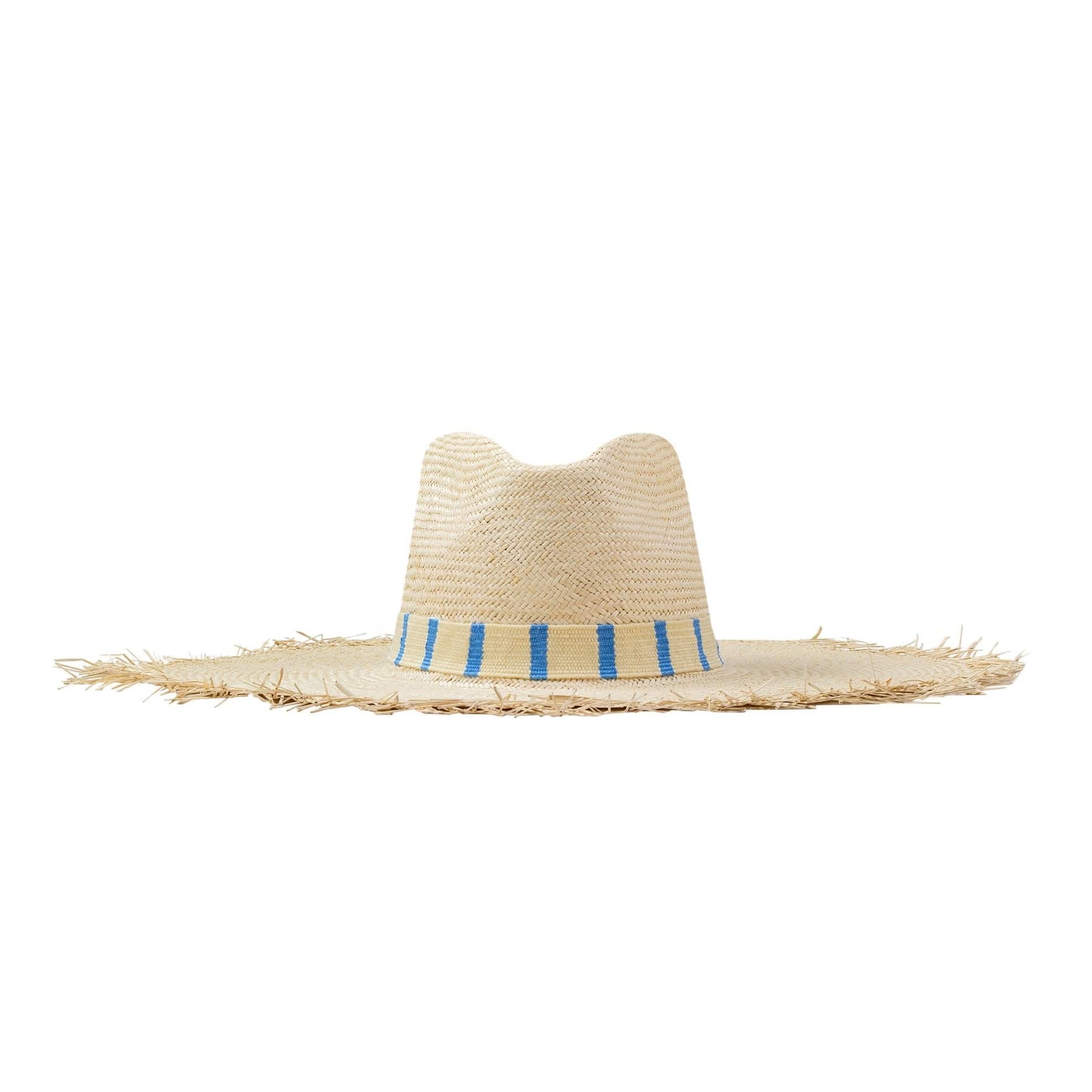 Sunshine Tienda Palm Hat Wide Brimmed Fringe - Susana
