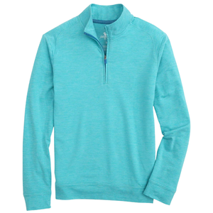 Johnnie-O Vaughn Jr. Striped Performance 1/4 Zip Pullover - Caicos