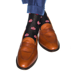 Dapper Classics Socks - Black Ornament